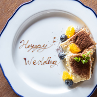 特別な日を全力でお祝い♪デザートプレートあり！