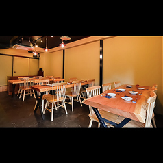 2名様掛け×３つ４名様掛け×３つ