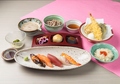 料理メニュー写真&nbsp;華やか寿司とろろ御膳