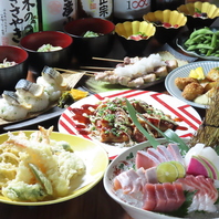 【旬の食材を堪能♪】120分飲放付コース4000円(税込)～