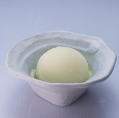 ゆずシャーベット/バニラアイス/抹茶アイス 各