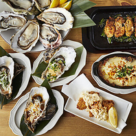 新鮮な牡蠣料理もご提供！ご予約はお早めに！