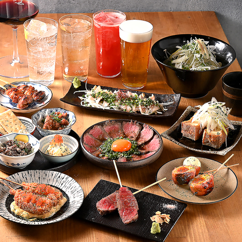 家族が営む肉屋からの自社仕入れ！厳選和牛と趣向を凝らした創作串をどうぞ★