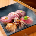 料理メニュー写真 鴨肉寿司(6貫)
