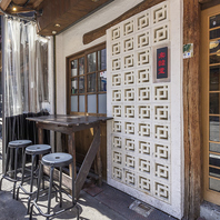 開放的なオープンテラス席♪