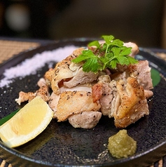 地鶏の黒コショウ焼き