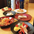 小皿料理をアテに、ワイン・日本酒・カクテル…お好きなお飲み物とどうぞ♪