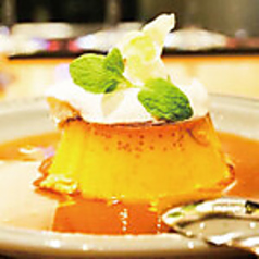 千寿菊卵の自家製黄金プリン