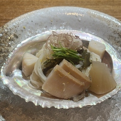 鮑うどん肝醤油かけ