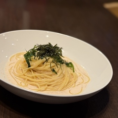 明太クリームパスタ