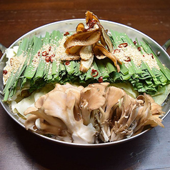 ほうじ茶　もつ鍋