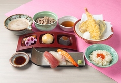 彩り寿司とろろ御膳