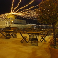 開放感のあるテラス席でイルミネーションを見ながら♪2名様～ご利用可能です！7名様以上のご利用はお電話にてお問い合わせください♪