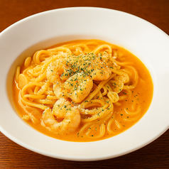 海老出汁香るトマトクリームパスタ