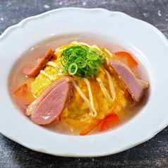 九条ネギと鴨の京風オムライス