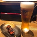 生ビール+おすすめ串5本が1000円♪