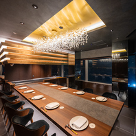 ゆったり個室でお食事。