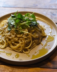 ほんのりスパイス香る蟹味噌パスタ