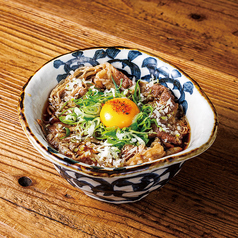 黒毛和牛と月見の十割蕎麦