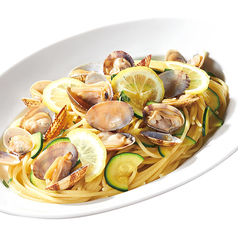 アサリとズッキーニのスパゲッティ レモン風味
