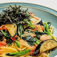 【和風】野菜たっぷり和風パスタ/若鶏と白ねぎ