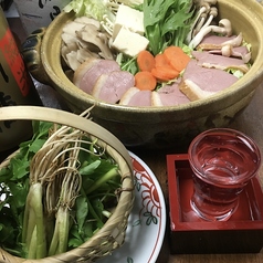 当店名物、仙台鴨肉せり鍋コース！【冬季限定】
