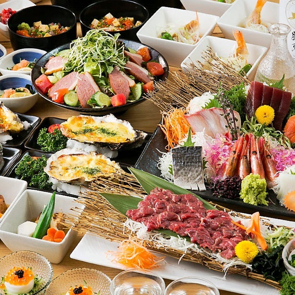 旬菜彩る自慢のコース3,000円～季節の旬素材を盛り込んだ当店自慢のコース！