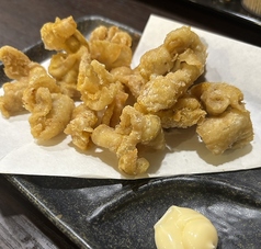 鶏皮の唐揚げ カレー味