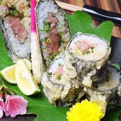 ネギトロ巻きの天麩羅