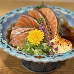 サーモンたたき マヨポン酢
