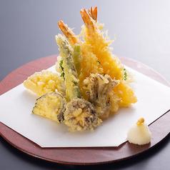 海老と野菜の天ぷら盛り合わせ