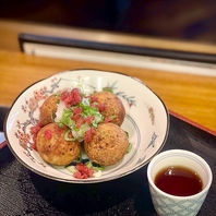 酒場限定たこ焼き,青汁だれの梅肉ぶっかけたこ焼き！