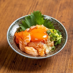 サーモンユッケ