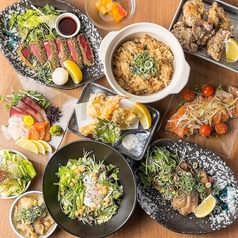 全席個室 肉寿司×焼き鳥×ステーキ 3時間食べ飲み放題　肉衛門 NIKU-EMON 梅田駅前店のコース写真