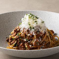 チーズエスプーマのアマトリチャーナ