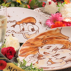 ☆世界に1つのオリジナルプレート☆Aniversarryコース飲み放題付4200円の写真