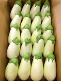 こだわりのお野菜をお取り寄せ☆お写真は白ナスです※入荷によってメニューは異なります