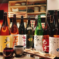 九州料理に合わせたこだわりの日本酒を週代わりでご用意