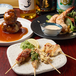 【梅田 大阪駅 焼き鳥 海鮮 居酒屋 誕生日北新地 少人数貸切 2次会 深夜 肉】 