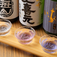 【天王寺で日本酒】地酒三種飲み比べはいかがですか。
