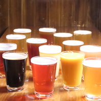 常時16種類以上のクラフトビールをご用意しております♪