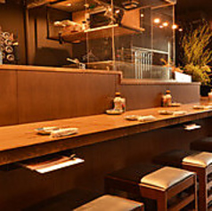 オープンキッチンになっておりお料理を倍に楽しんでいただけます!