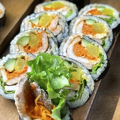 海苔で巻いたよ　サムギョプサルキンパ