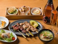 一番酒場 あぶりどりバリ鳥のコース写真