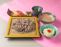 信州そば・寿司とろろセット