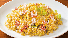 蟹とレタスチャーハン