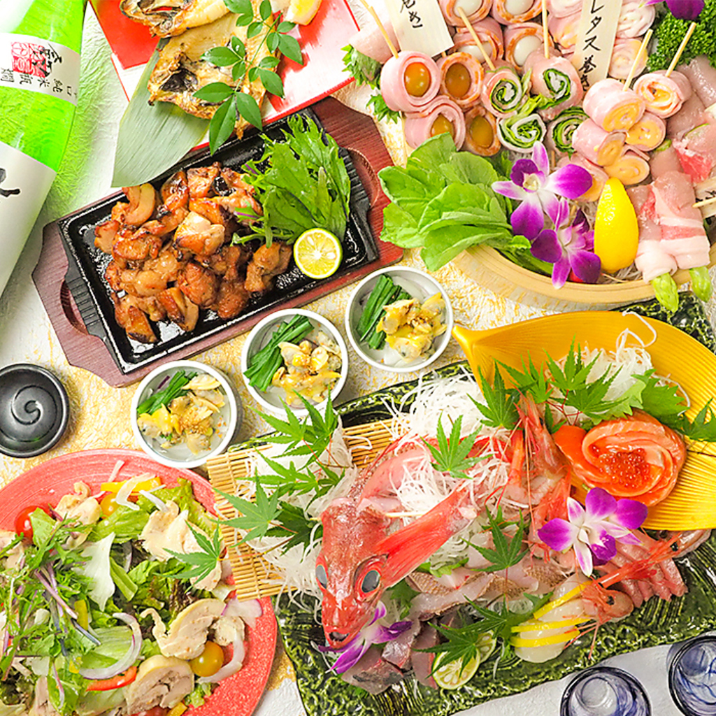 当店自慢の漁港直送まぐろやかにをご堪能頂けるように、宴会コースを各種ご用意致しました♪