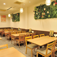 解放感のあるお洒落な店内♪