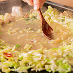 もんじゃ　素もんじゃ ～厳選素材をじっくり煮込んだ濃厚豚骨出汁仕立て～