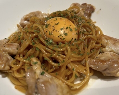 山賊パスタ(チキンのコンソメ)